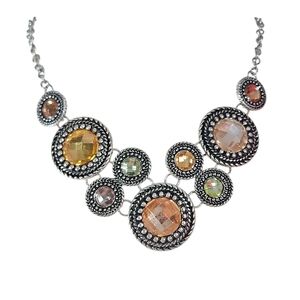Premier Designs Chiffon Medallion Statement Necklace.